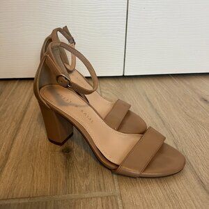 Kelly & Katie - 6M - Tan Ankle Strap Heel